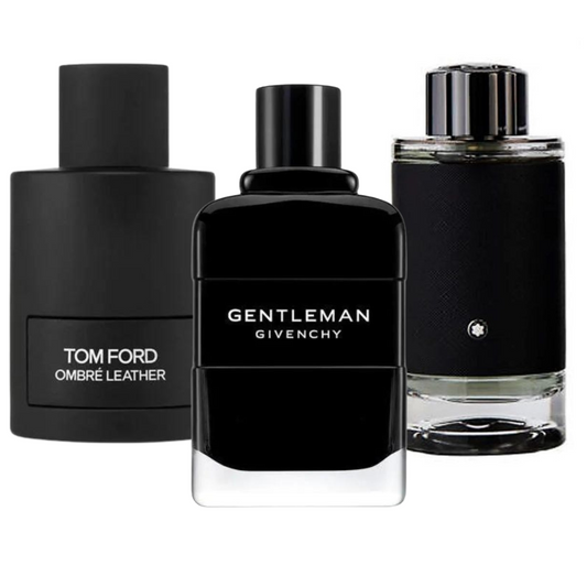 Tom Ford Ombre Leather, Givenchy Gentleman, e Montblanc Explorer 100ml